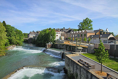 OLORON SAINTE MARIE – Aménagement des espaces publics de la confluence des Gaves<BR/>équipe Moe : Corajoud-Salliot-Taborda, mandataires(Y.Salliot associé, directeur de projet)-Moa : ville d’Oloron Ste Marie – 2011-2013