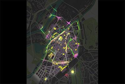 METZ – Schéma Directeur d’Aménagement Lumière (SDAL territoire messin)-<BR/>équipe Amo : Vialis mandataire –FRYS Paysage et Lumière– Moa : ville de Metz - 2013-2014